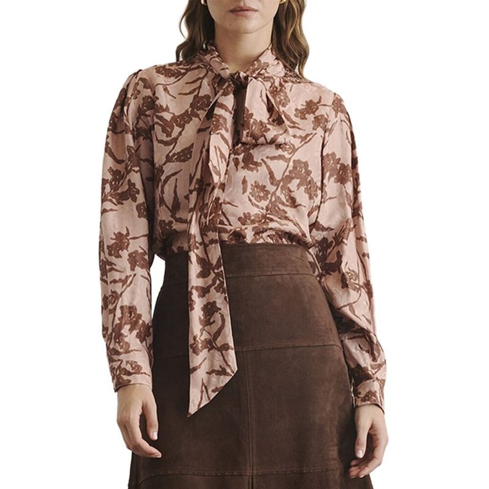Tanya Taylor Womens  Petra Silk-Blend Top